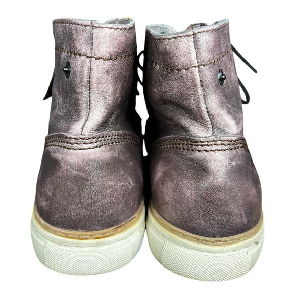 Diesel Men’s D Blaast Brown Leather Mid Sneaker Boot Size 45 US 12 main image 9